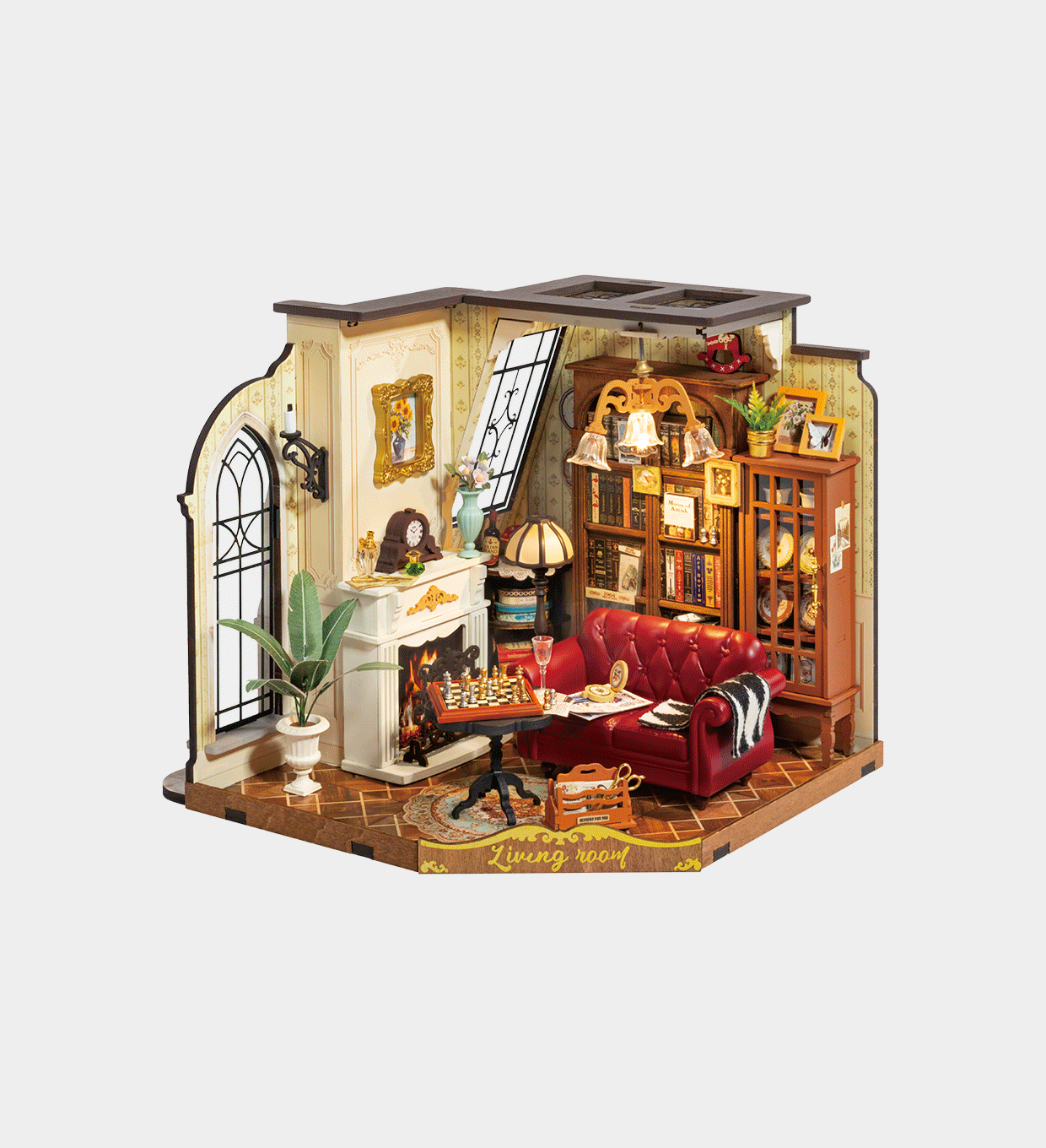 DG175-UK Rolife Catherine's Living Room DIY Miniature House DG175