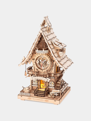 ROKR Cuckoo Clock (wood colour) Mechanical 3D Wooden Puzzle