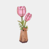 Rowood DIY Wooden Flower Pink Tulip TW082