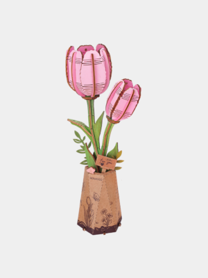 Rowood DIY Wooden Flower Pink Tulip TW082