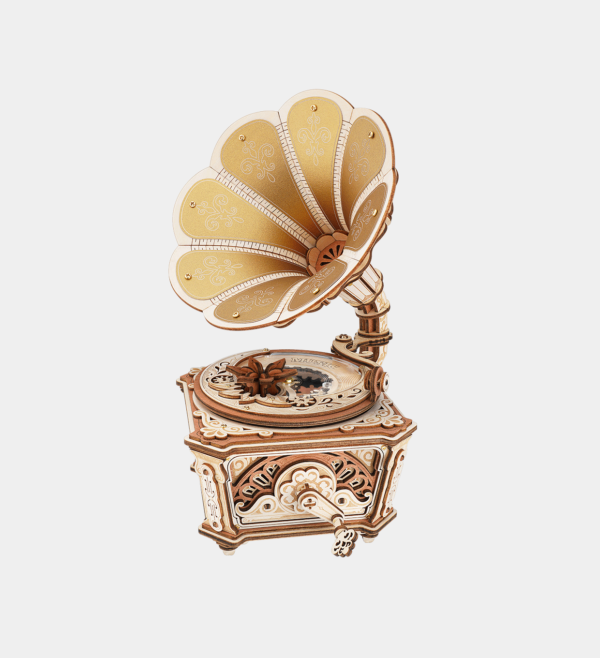 AMK82-UK ROKR Diva Gramophone Music Box Wooden 3D Puzzle AMK82