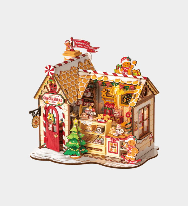DG176-UK Rolife Gingerbread House DIY Miniature House Kit DG176