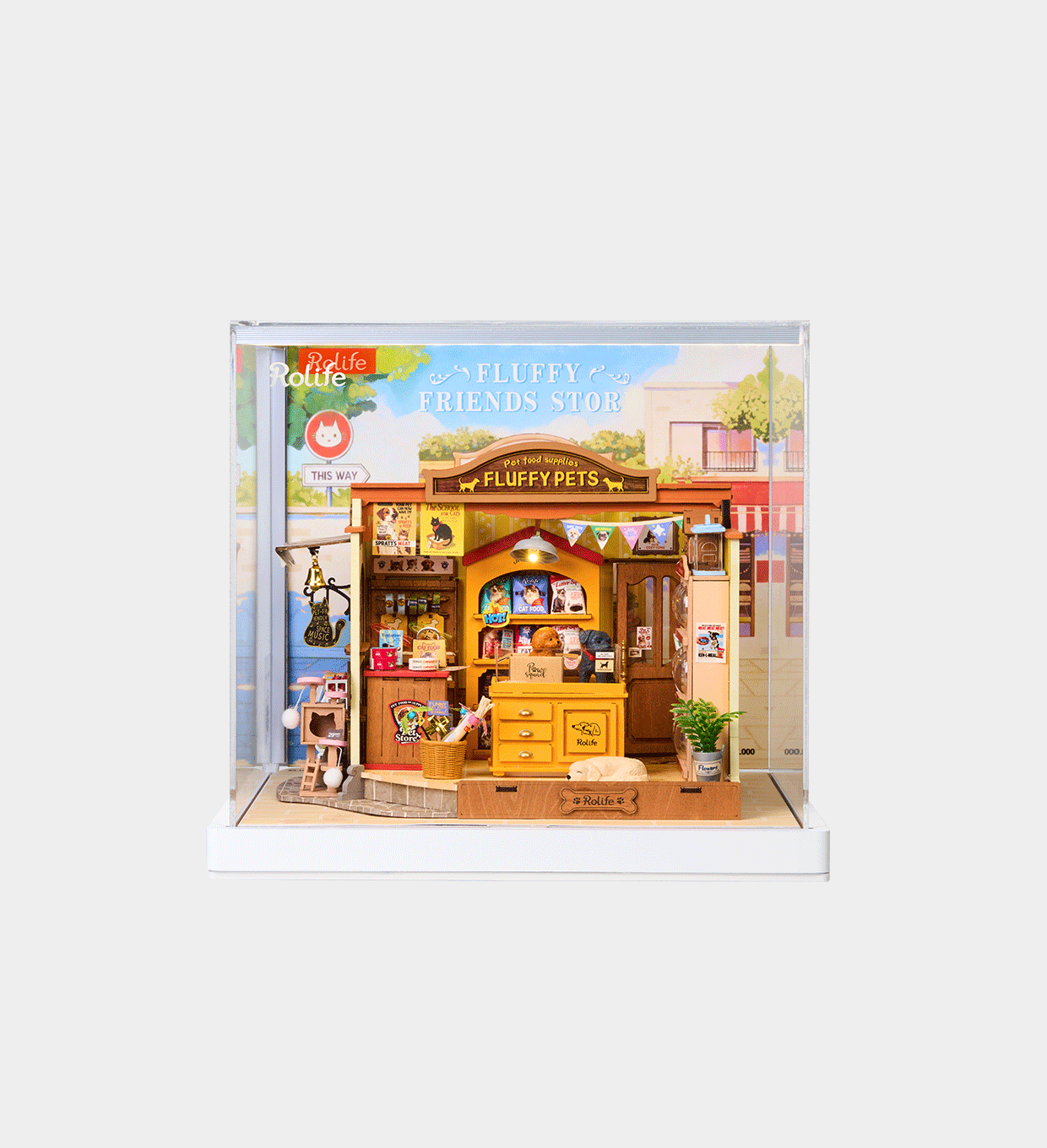 Rolife Fluffy Friends Hub Display Showcase DG185Z