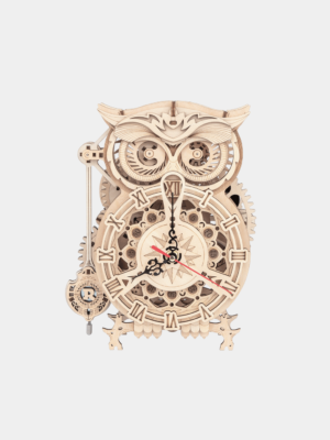 ROKR Owl Clock Mechanical Gears 3D Wooden Puzzle LK503