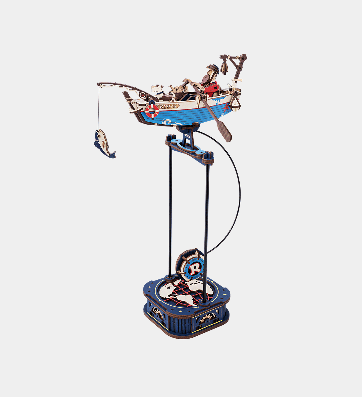 MCD02-UK ROKR Ocean Fisher Pendulum Balance Toy 3D Puzzle MCD02