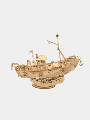 Rolife Fishing Ship Model 3D Wooden Puzzle TG308