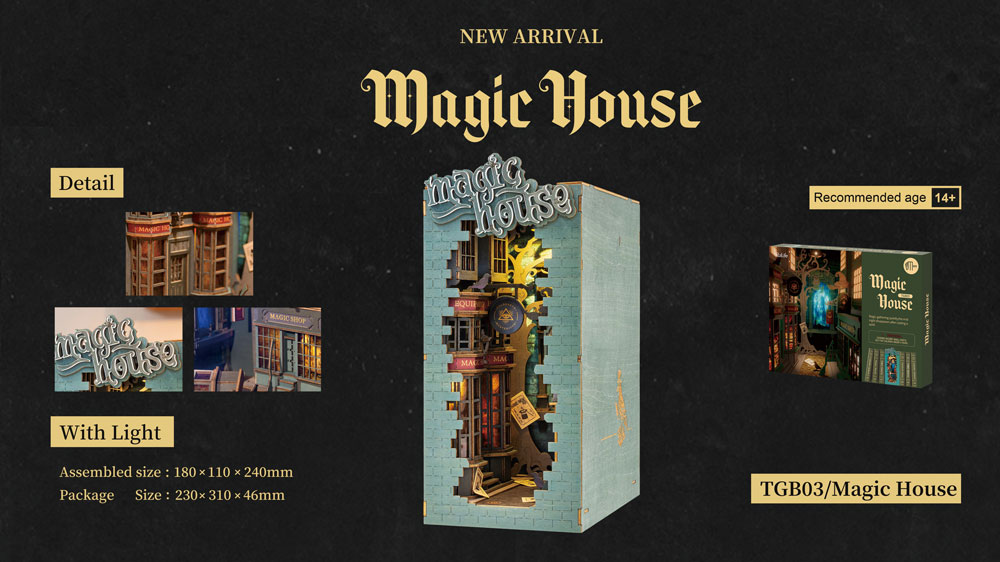 Rolife Magic House DIY Book Nook Shelf Insert TGB03