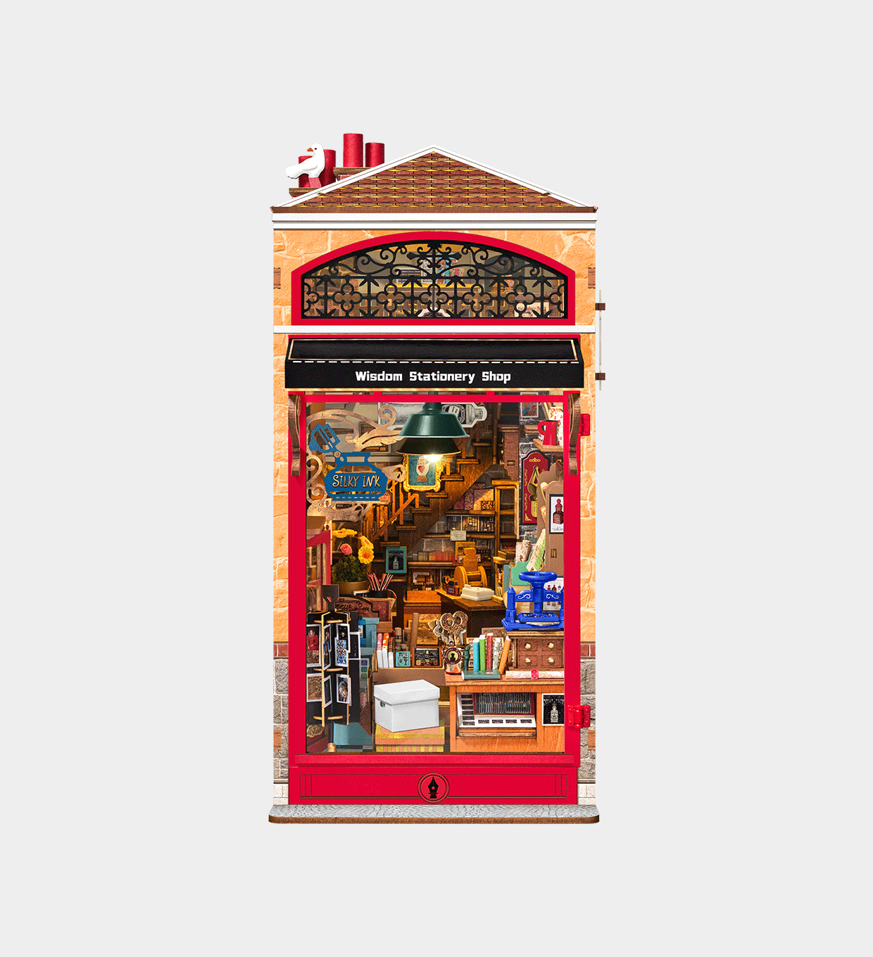 Rolife Wisdom Stationery Shop DIY Book Nook TGB19