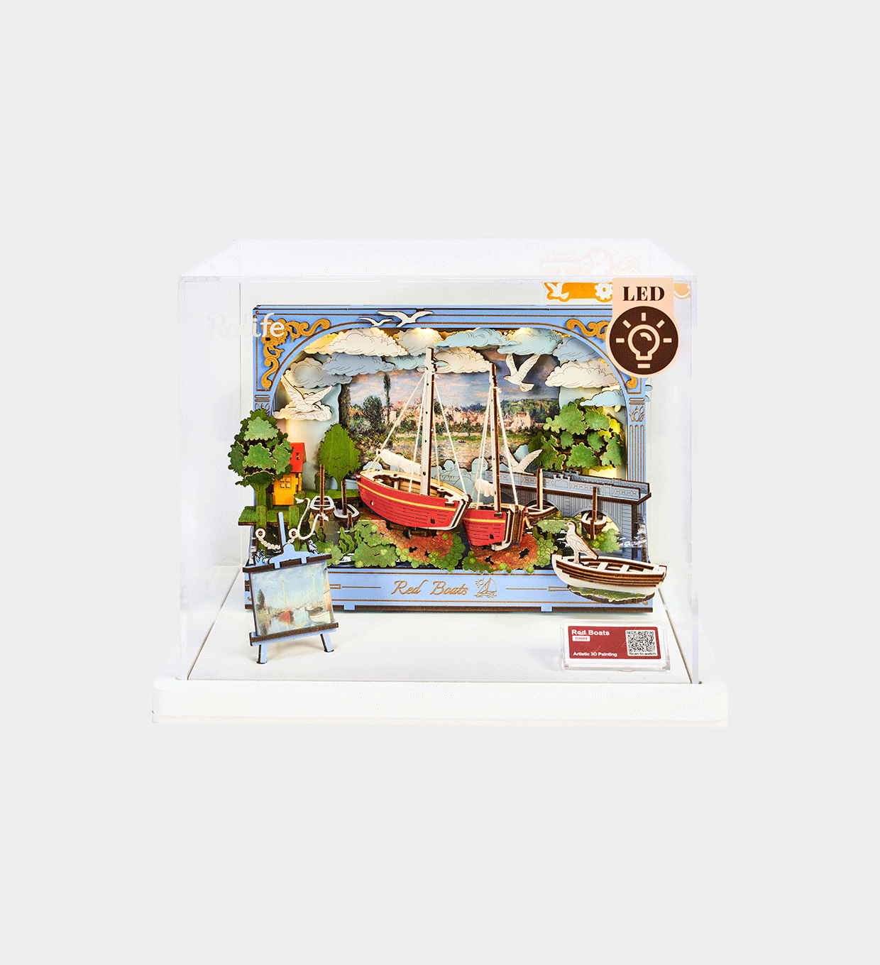 Red Boats Display Showcase TH004Z