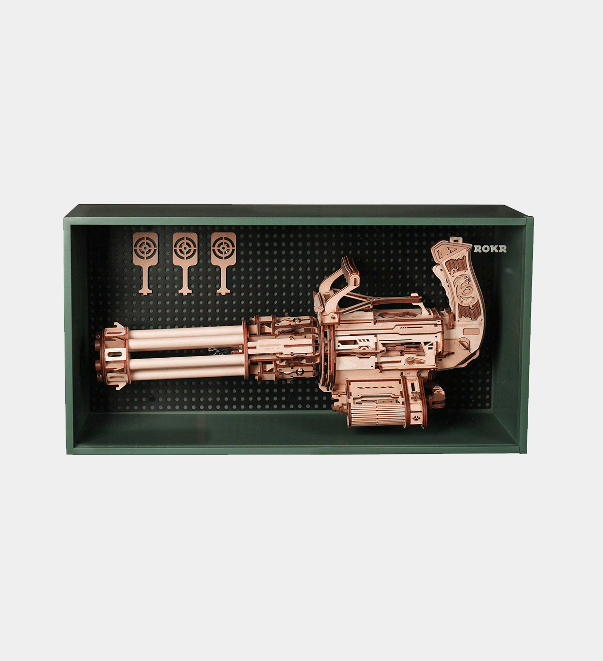 LQA01Z-UK Rotating-Barrel Machine Gun Display Showcase LQA01Z