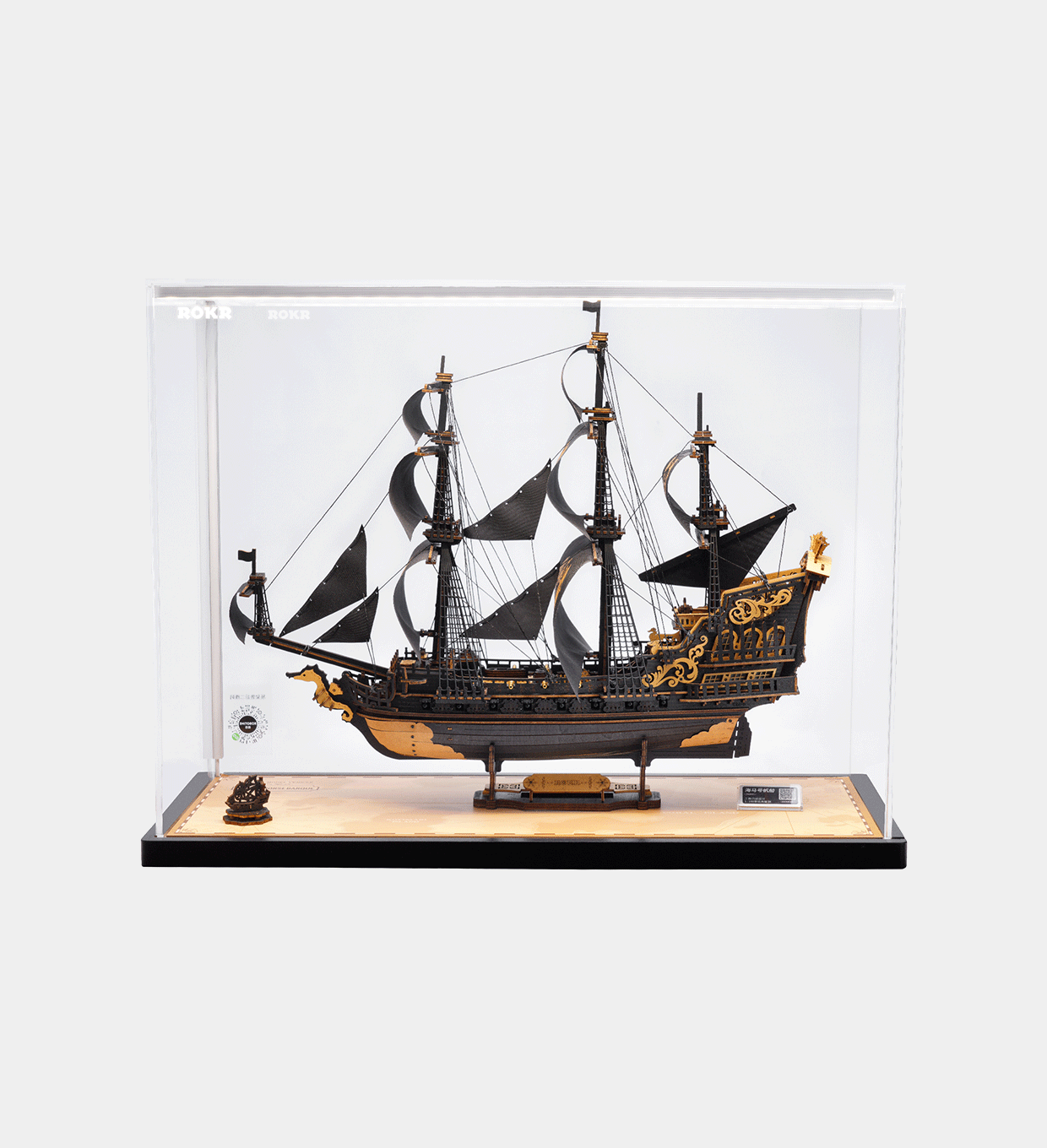 The Seahorse Barque Display Showcase MCB02Z