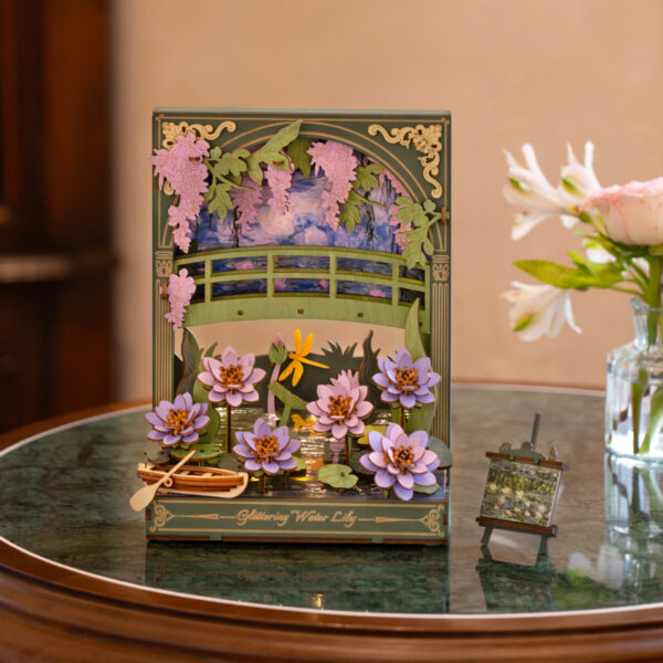1 Rowood Glittering Water Lily Wall Art 3D Wooden Puzzle TH001