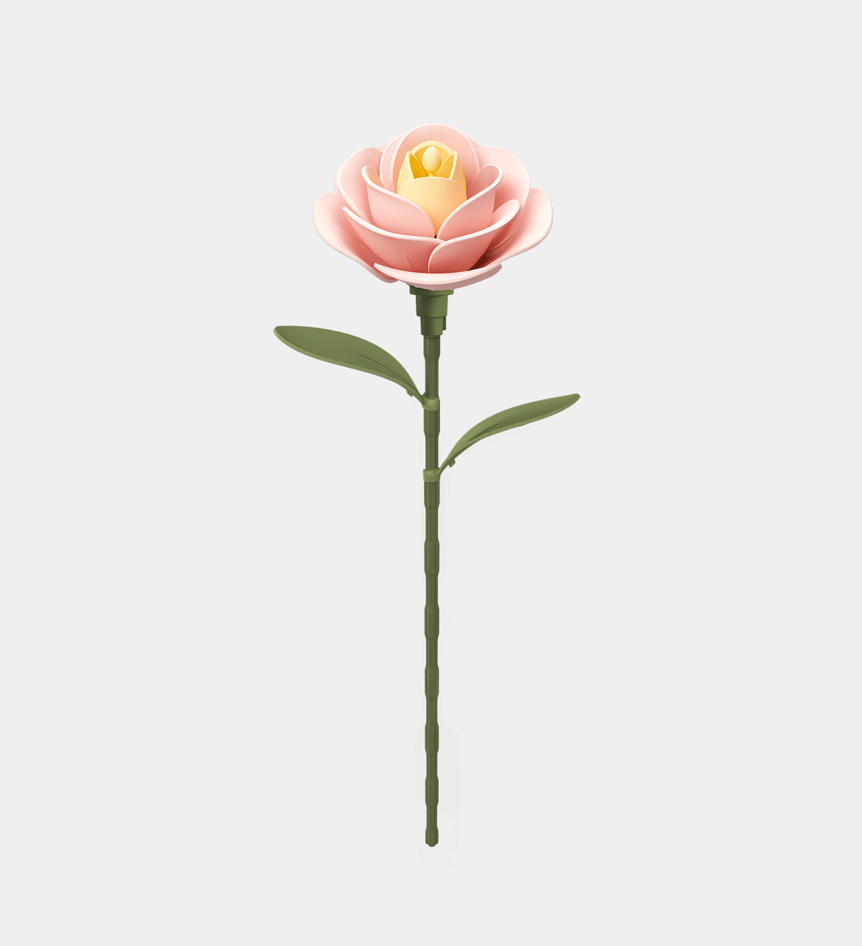 ROKR Light Pink Camellia DIY Bouquet 3D Puzzle AD012