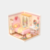 Rolife Lovely Pink Bedroom DIY Miniature House DW016