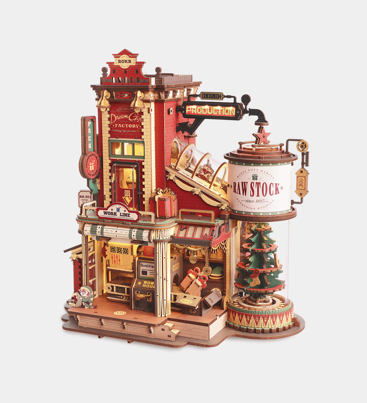 EAB01-UK ROKR Dream Gift Factory Wooden Music Box EAB01