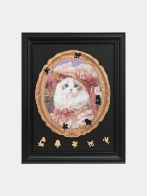 Rowood Springtime Kitty Portrait Display Showcase TA005Z