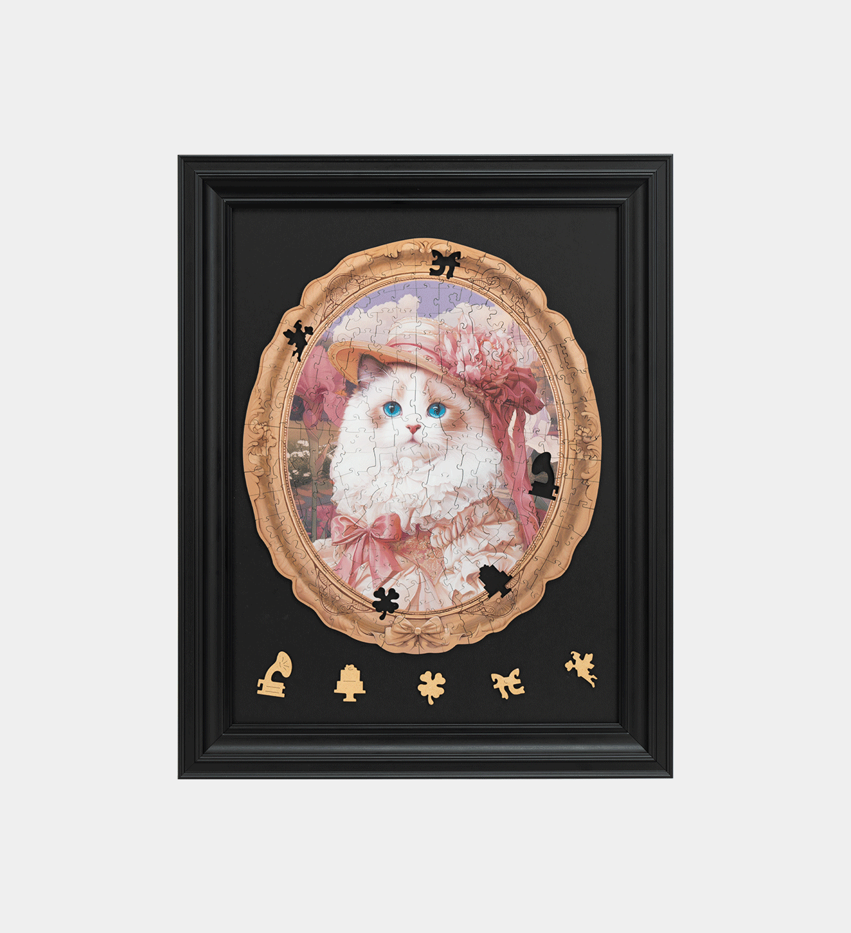 TA005Z-UK Rowood Springtime Kitty Portrait Display Showcase TA005Z