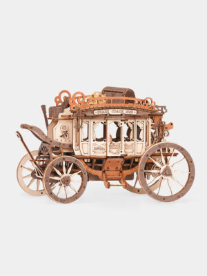 ROKR Stagecoach Mechanical Music Box 3D Wooden Puzzle AMKA1