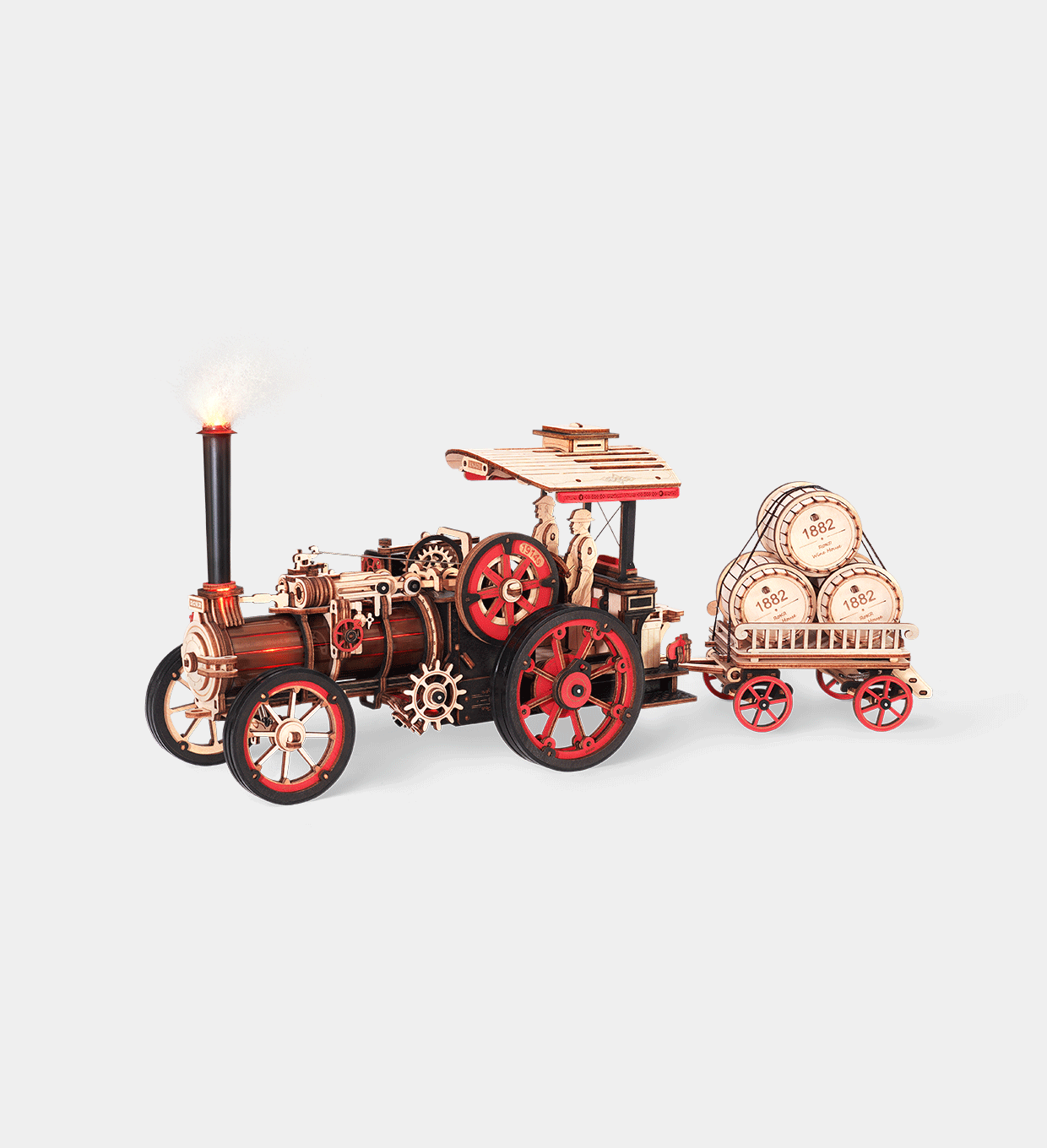 ROKR Steam Engine Mechanical 3D Wooden Puzzle LKA01