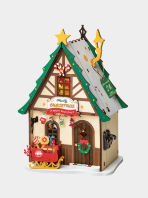 Rolife Twinkling Christmas House DIY Miniature House DS036