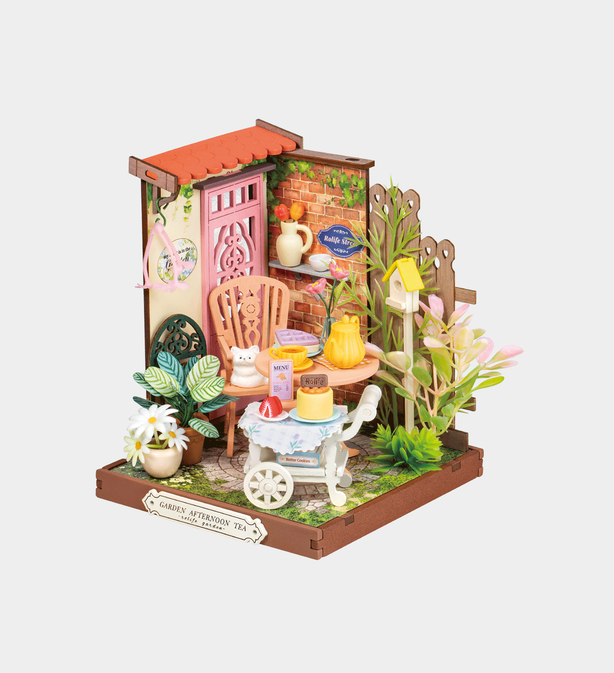 Rolife Fancy Tea Yard DIY Miniature House DS038