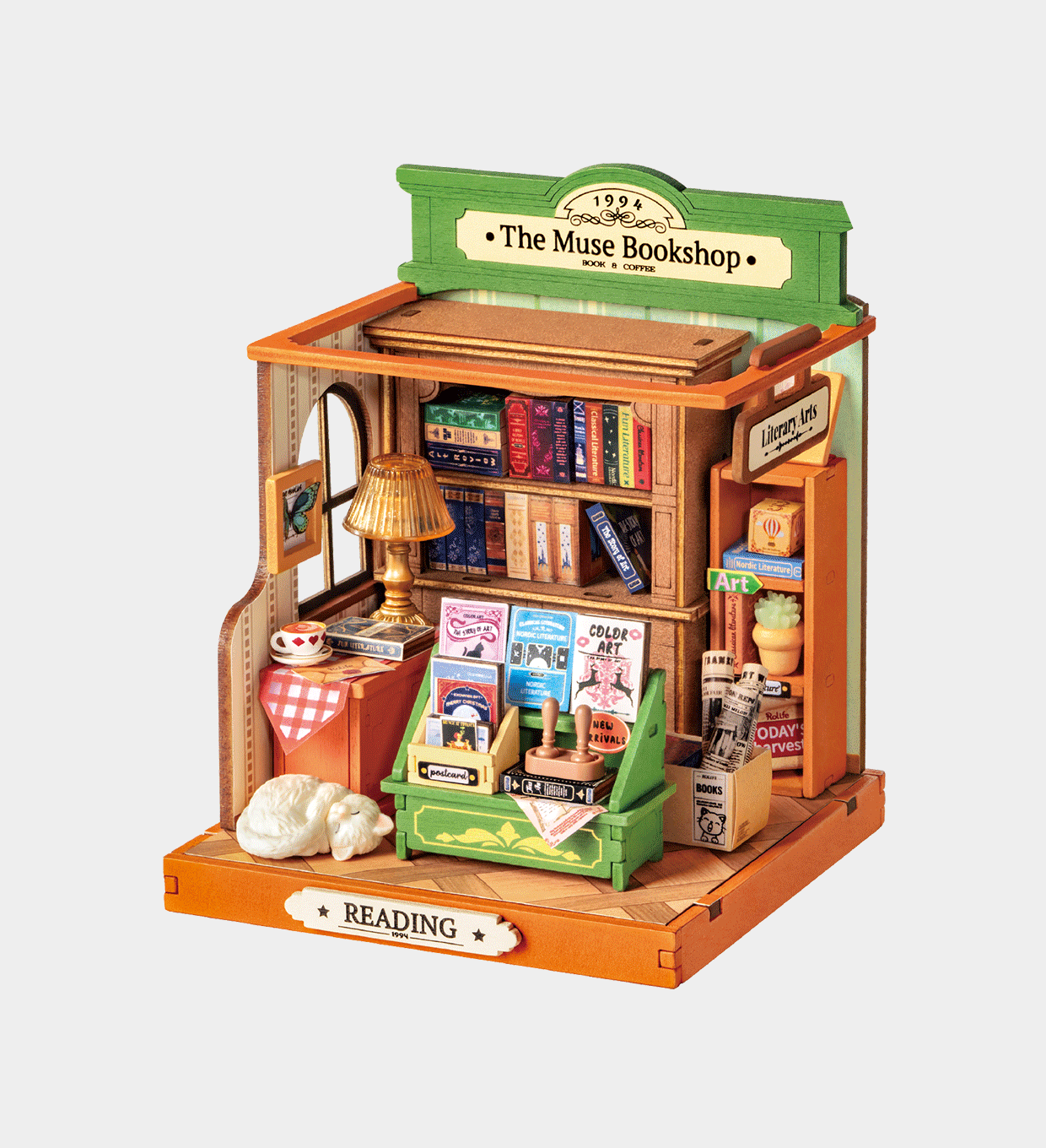 Rolife The Muse Bookshop DIY Miniature House DS040