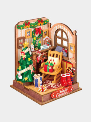 Rolife Christmas Fireplace DIY Miniature House DS041