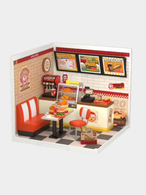 Rolife Yum Yum Burgers DIY Plastic Miniature House DW010