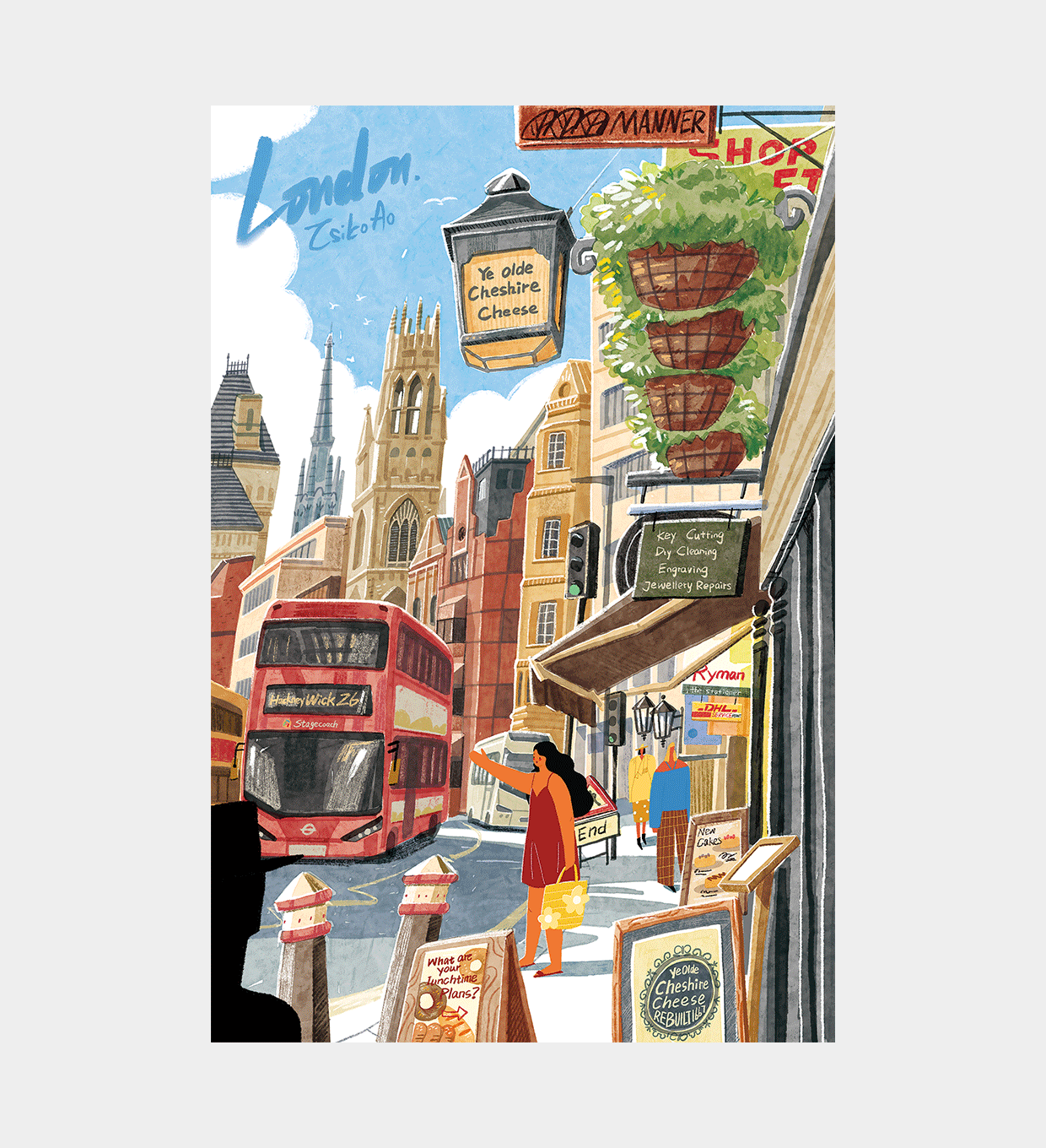 Rolife Walk in London 1000 Piece Jigsaw Puzzle PT003