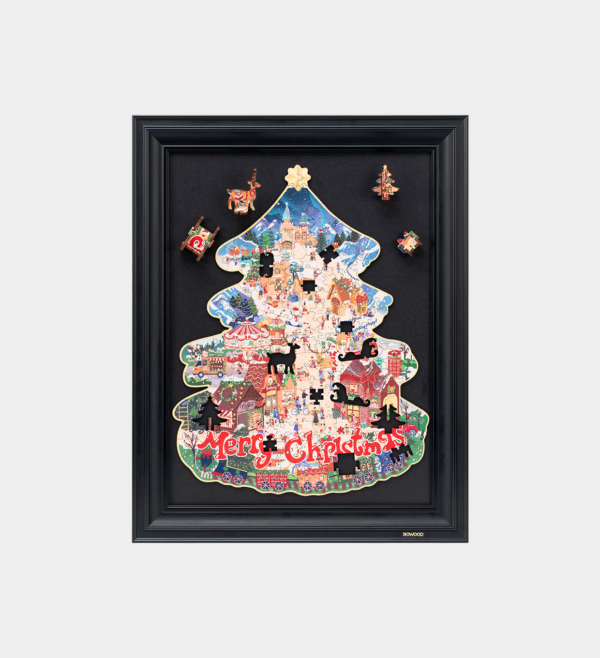 Golden Autumn Carousel Display Showcase TA007Z