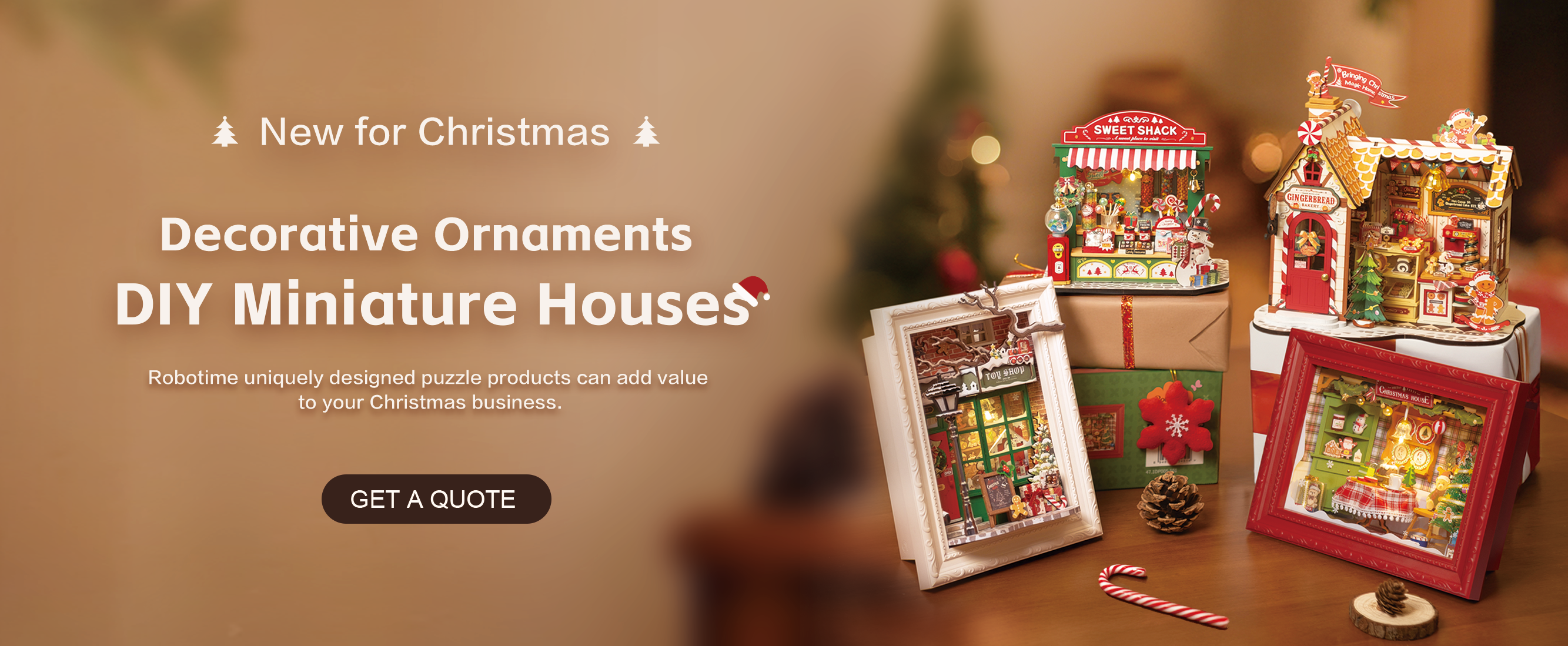 robotime wholesale christmas wooden puzzle