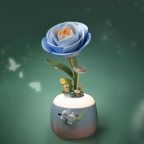 ROKR Starry Camellia Lamp DIY 3D Flower Night Light AF01S