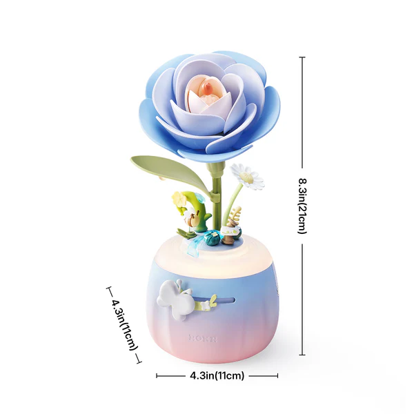 ROKR Starry Camellia Lamp DIY 3D Flower Night Light AF01S