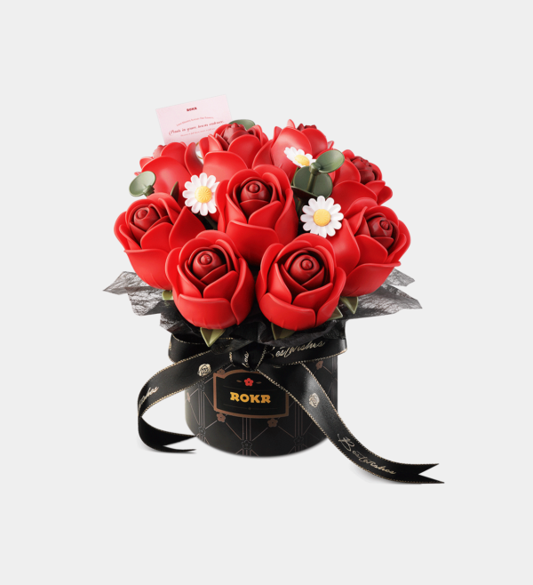 AF02J-UK ROKR Red Rose Bouquet DIY 3D Puzzle AF02J