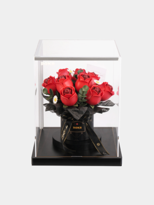 Red Rose Bouquet Display Showcase