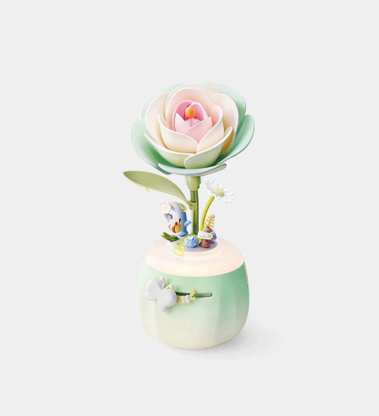 ROKR Minty Camellia Lamp DIY 3D Puzzle Night Light AF02S