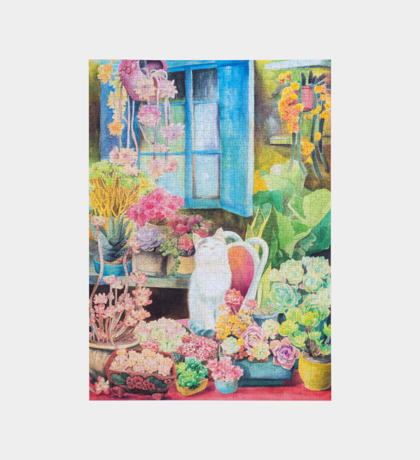 PT012-UK Rolife Cat's Plant Yard 1000 Piece Jigsaw Puzzle PT012