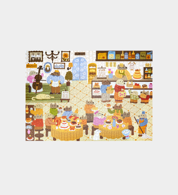 PT014-UK Rolife Lively Puppies' Bakery 1000 Piece Jigsaw Puzzle