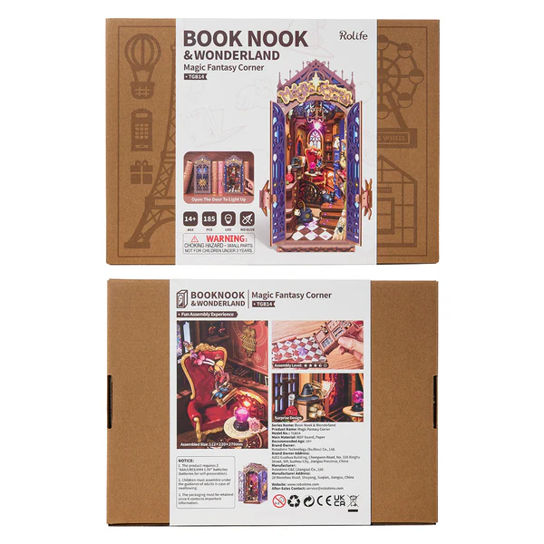 TGB14-5 Rolife Magic Fantasy Corner DIY Book Nook Shelf Insert TGB14