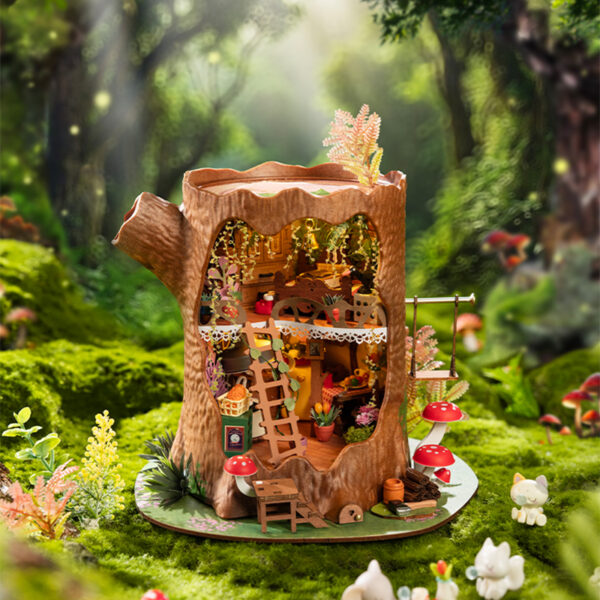 主图1 Rolife Fairytale Tree House DIY Miniature House DG179