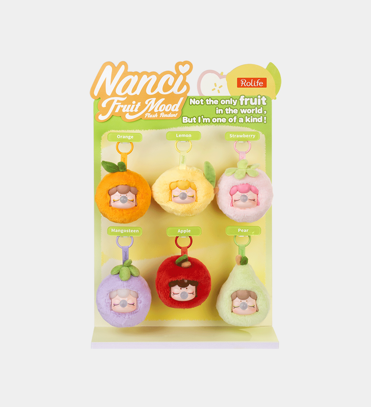 Nanci Fruit Mood Plush Pendant Display Showcase MNCXXZ