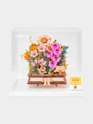 Wooden Blooming Book Display Showcase TW04HZ