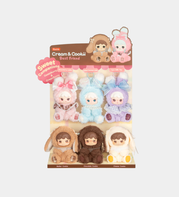 MBAXXZ-UK Rolife Cream Bunny & Cookii Bunny- Best Friend Display Showcase MBAXXZ
