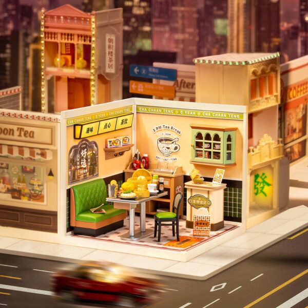 1 Rolife Hong Kong Bites Cafe DIY Miniature House DW021