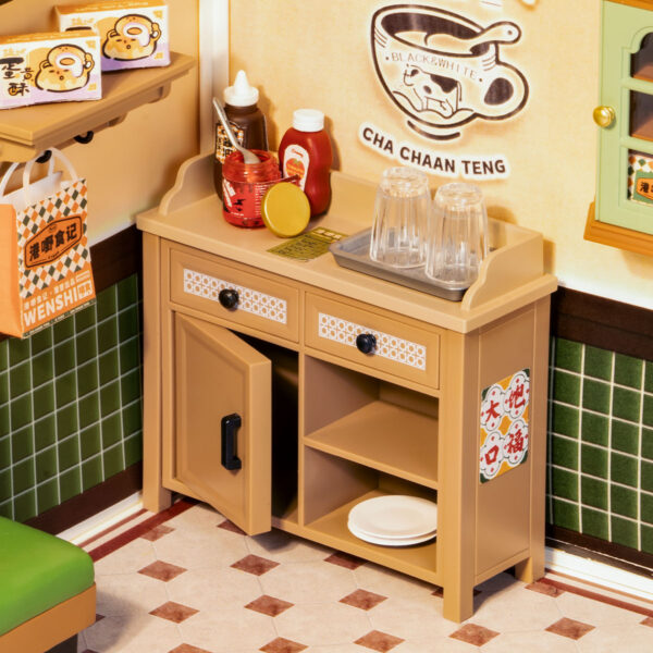 3 Rolife Hong Kong Bites Cafe DIY Miniature House DW021