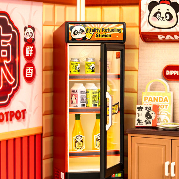 4 Rolife Panda Hot Pot DIY Miniature House DW020