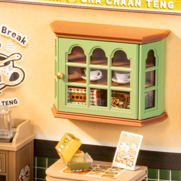 4 Rolife Hong Kong Bites Cafe DIY Miniature House DW021