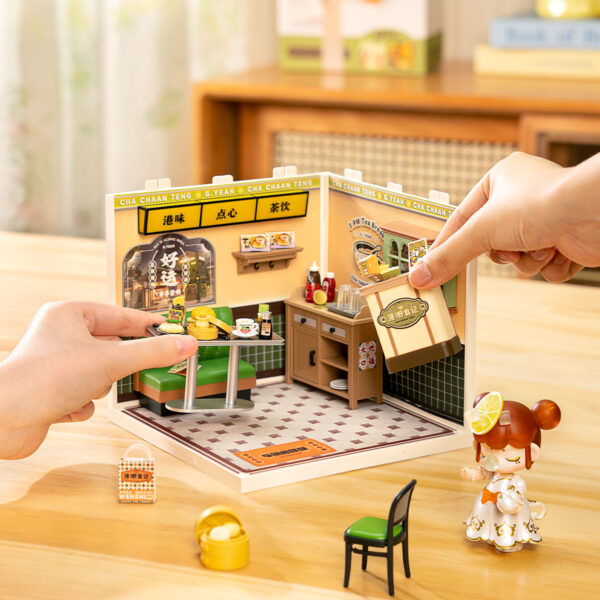 5 Rolife Hong Kong Bites Cafe DIY Miniature House DW021