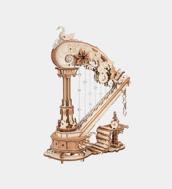 AMK71-UK ROKR Magic Harp Music Box Wooden 3D Puzzle AMK71
