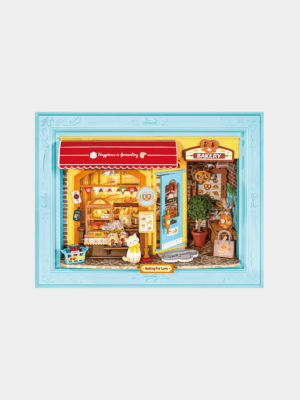 Rolife Fluffy Cat Bakery DIY Miniature House DP001